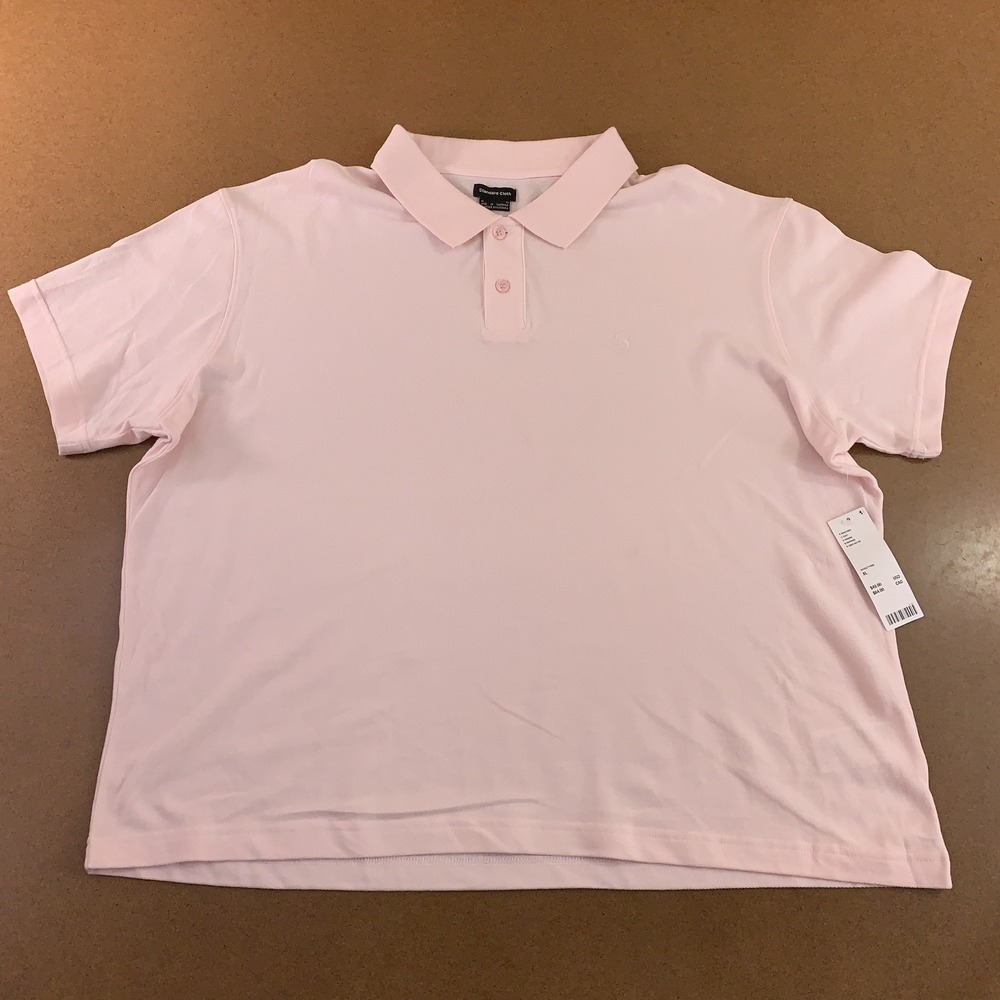 Standard Cloth Womens Size XL Rose Pink Short Sleeve Pique Polo Shirt NWT